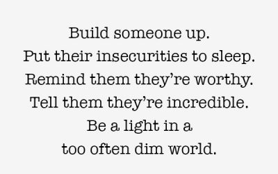 Thought for the Day: Be a Light in a Dim World