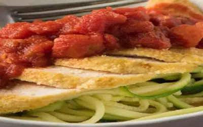 Chicken Parmesan with Zucchini Noodles